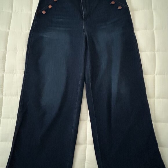 Wit & Wisdom High Rise Sailor Jeans with Button Detail - Picture 2 of 5